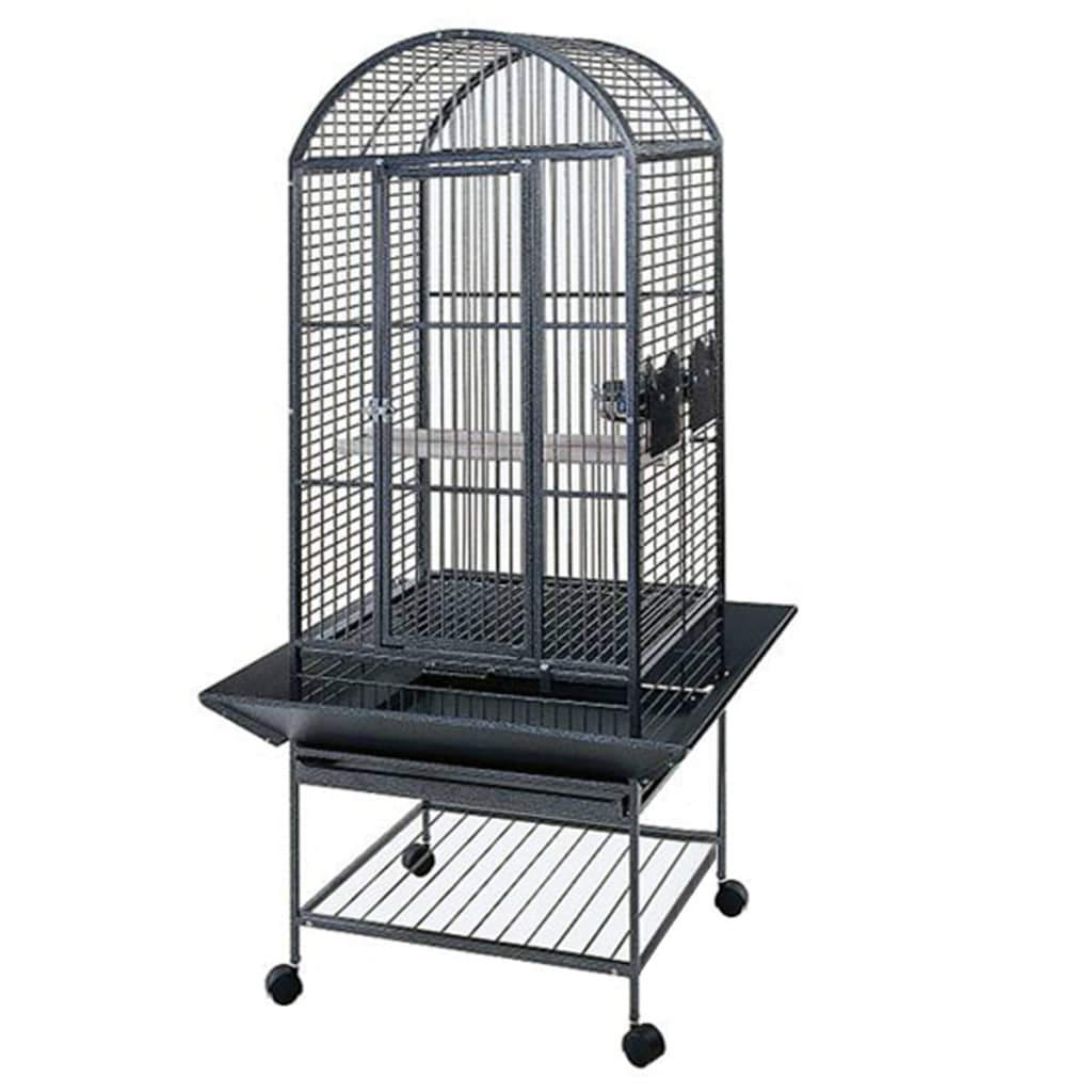 Strong Parrot Cage Villa Minerva Silverstone Grey 46X46X144 Cm 93017