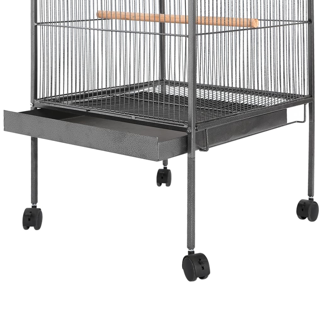 Bird Cage With Roof 66X66X155 Cm Steel